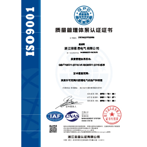 ISO9001證書中文Q帶標(biāo)